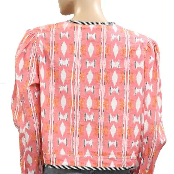 Kerri Rosenthal Morgan Ikat Beau-Lero in Multi Jacket Top Ikat Cotton L 280937 - Picture 6 of 8